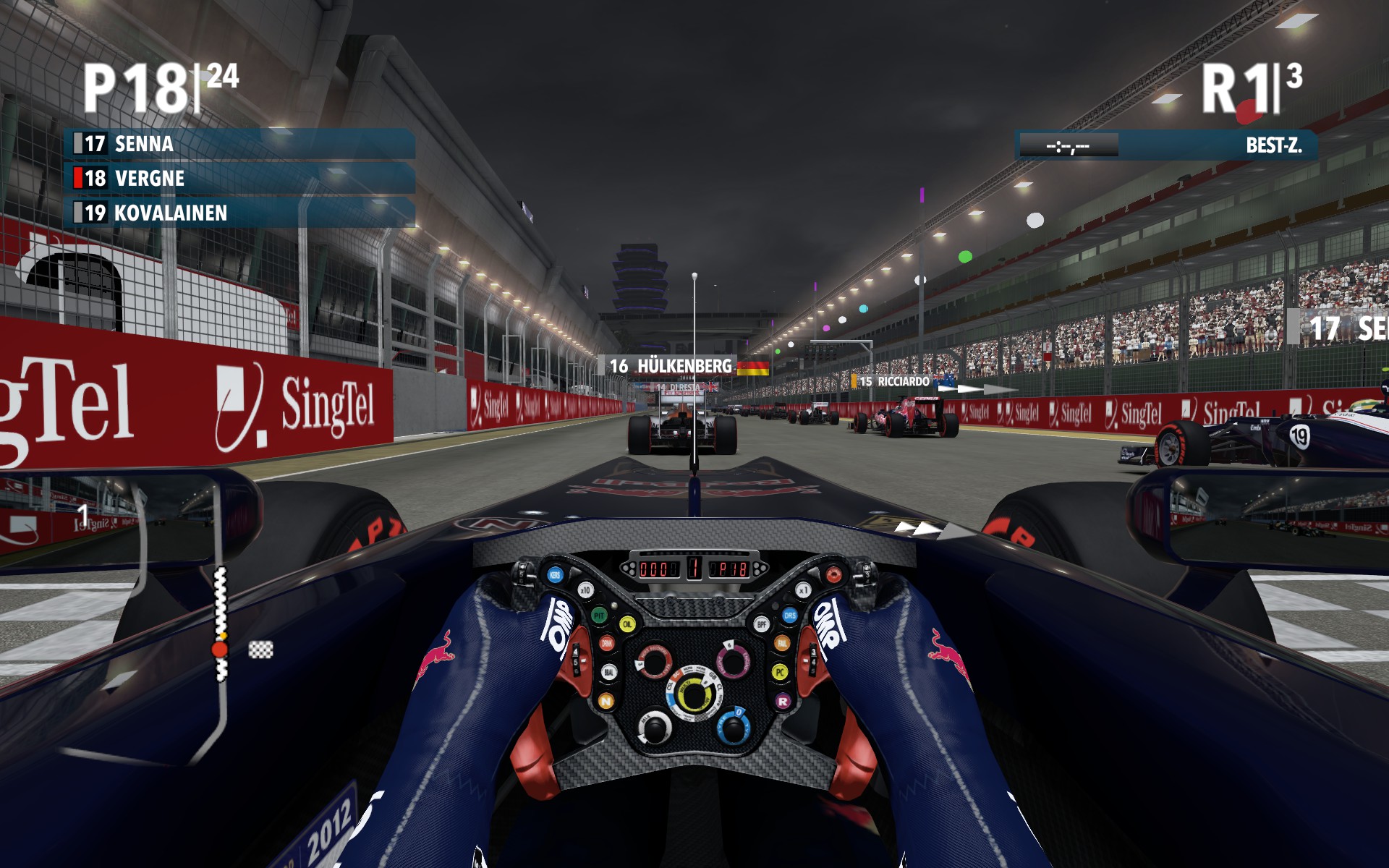 F1 2012 Startaufstellung